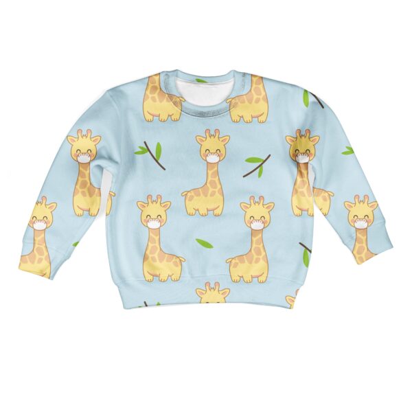 Friendly Giraffe Custom Hoodies T-shirt Apparel HD-PET110359K kid 3D apparel Kid Sweatshirt S/6-8