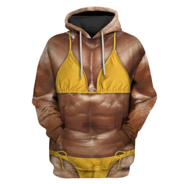 Funny Lady BodybuilderCustom T-shirt - Hoodies Apparel HD-GH20501 3D Custom Fleece Hoodies Hoodie S 