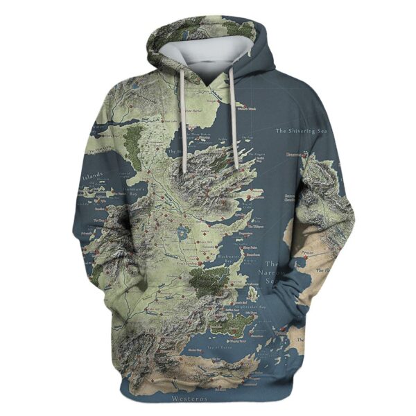 Game of Thrones map Custom Hoodies Apparel HD-MV111326 3D Custom Fleece Hoodies Hoodie S 