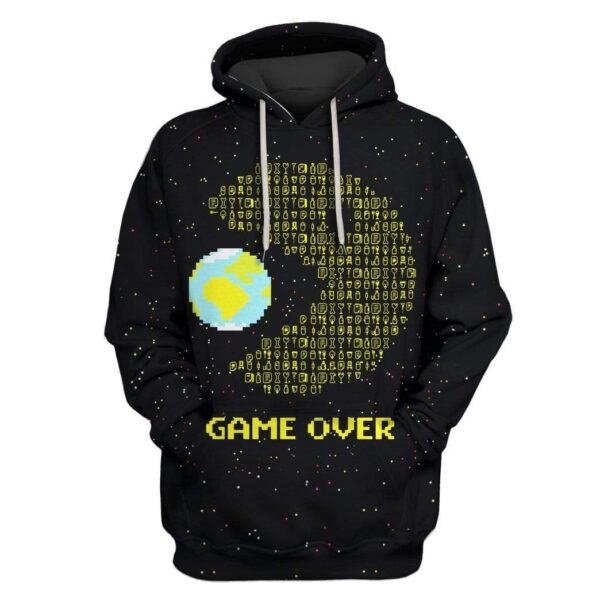 Game over Custom Hoodies Apparel HD-GH20487 3D Custom Fleece Hoodies Hoodie S 