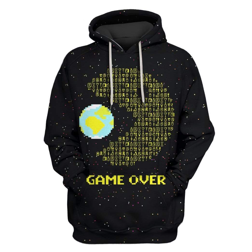 Game over Custom Hoodies Apparel HD-GH20487 3D Custom Fleece Hoodies Hoodie S