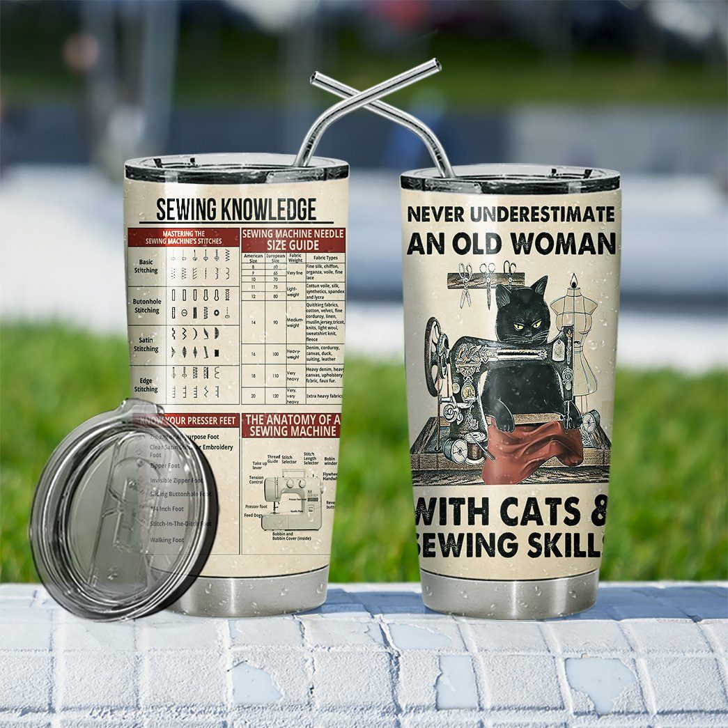 GB07124- Gearhuman 3D Sewing Knowledge Custom Tumbler GB07124 Tumbler