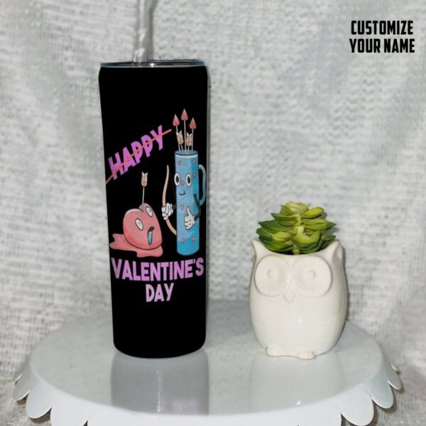 GearHuman 2D Happy Valentines Day Custom Name Tumbler GR110116 Tumbler 