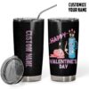 GearHuman 2D Happy Valentines Day Custom Name Tumbler GR110116 Tumbler Short 20oz