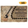 GearHuman 3D Acoustic Guitars An Old Guitarist Custom Doormat GR21014 Doormat Doormat S(15,8''x23,6'') 