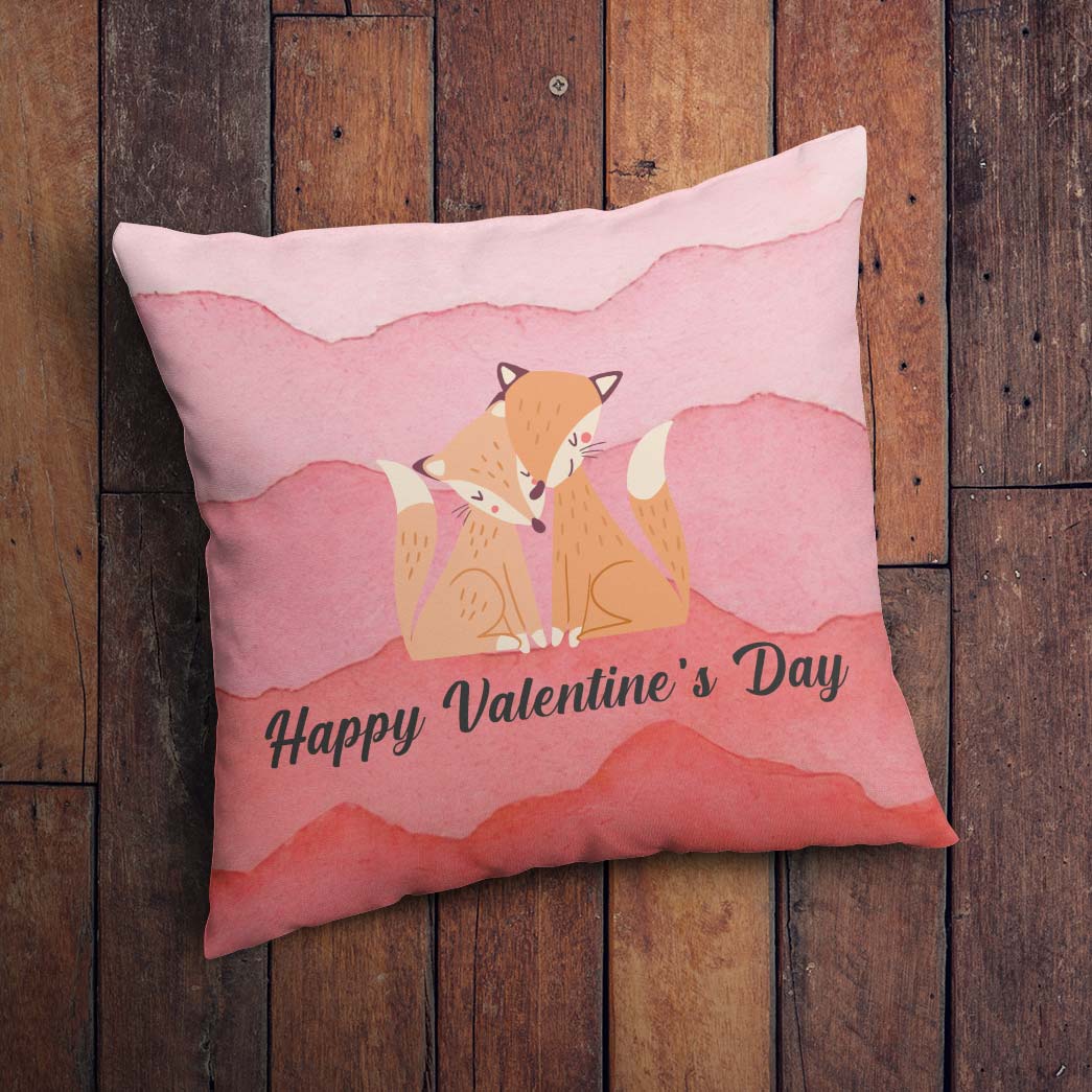 GearHuman 3D Adorable Fox Couple Valentine Custom Bedding GR050111 Bedding Set