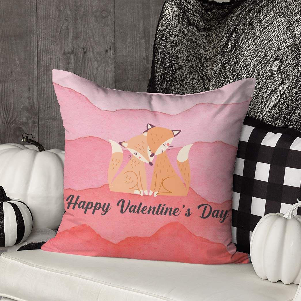 GearHuman 3D Adorable Fox Couple Valentine Custom Bedding GR050111 Bedding Set