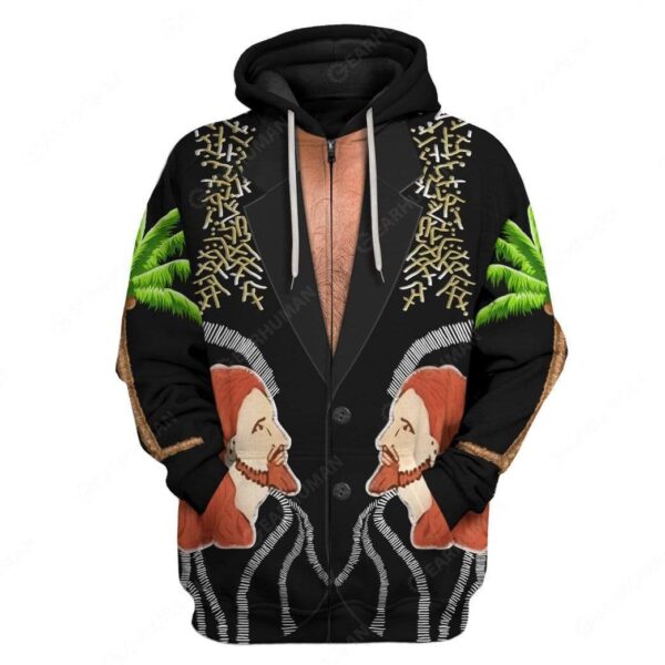 Gearhumans Custom Bob Dylan Apparel HD-TT1891906 3D Apparel Zip Hoodie S
