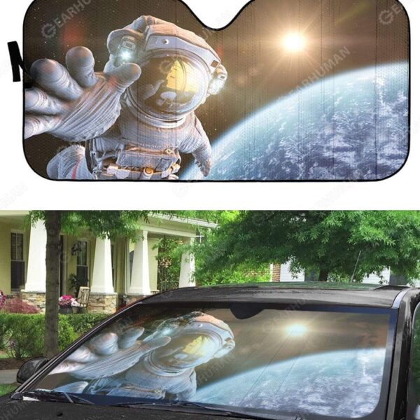 Gearhumans Custom Car Auto Sunshade Astronaut HD-AT0391919-SS 3D Apparel 