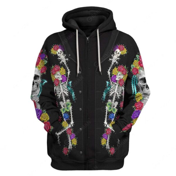 Gearhumans Custom Jerry Garcia Apparel H18907 3D Apparel Zip Hoodie S