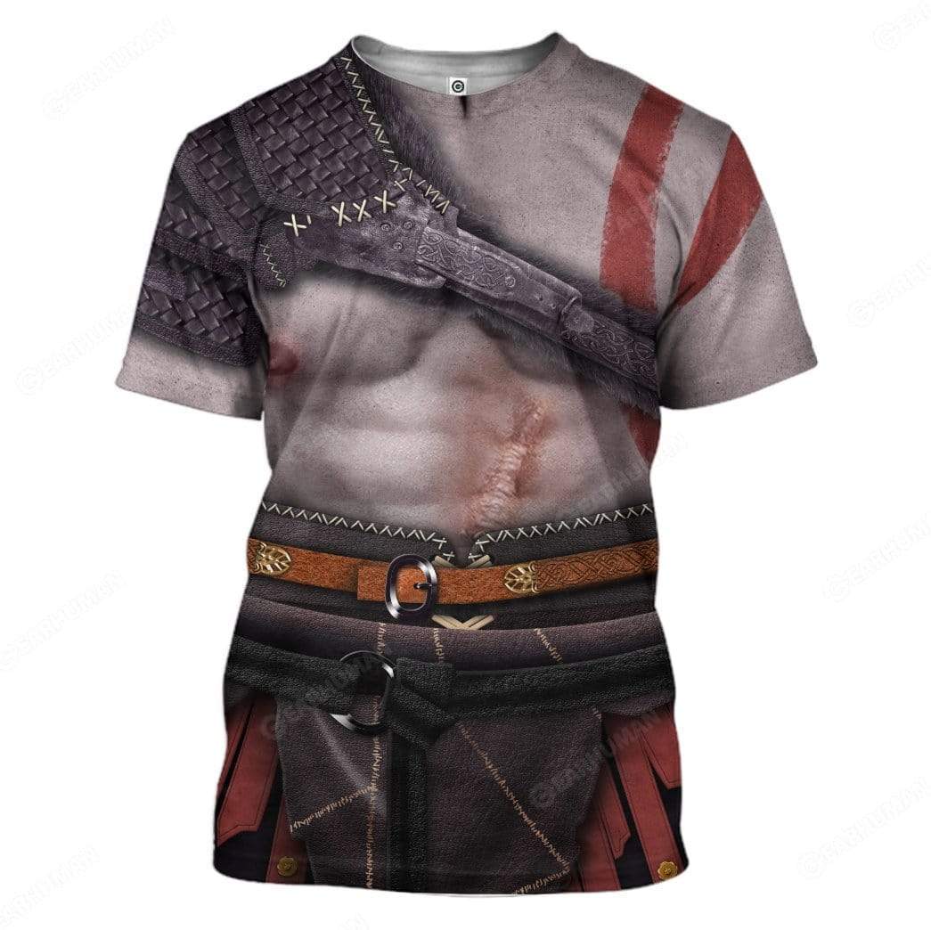 Gearhumans Custom Kratos Apparel HD-DT16101903 3D Apparel T-Shirt S