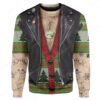 Gearhumans Custom Santa Drives A Motorbike Apparel HD-TT1991905 3D Apparel Long Sleeve S