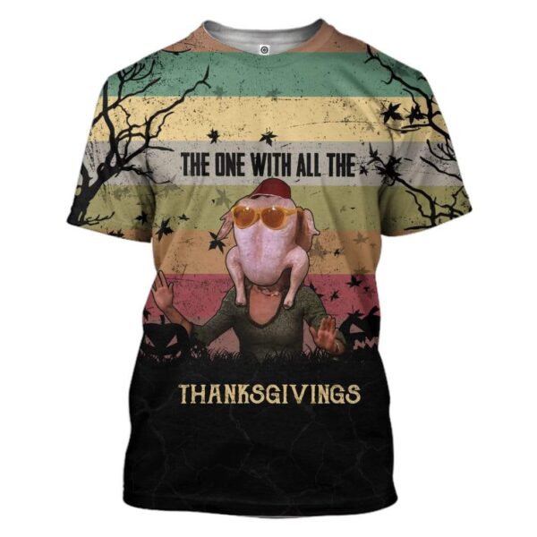 Gearhumans Custom Thanksgiving Apparel HD-AT18101905 3D Apparel T-Shirt S 