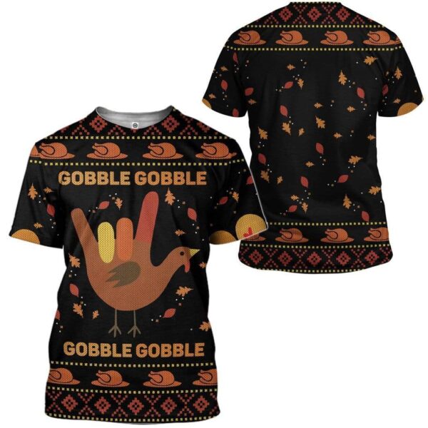 Gearhumans Custom Ugly Gobble Apparel HD-DT17101914 3D Apparel 