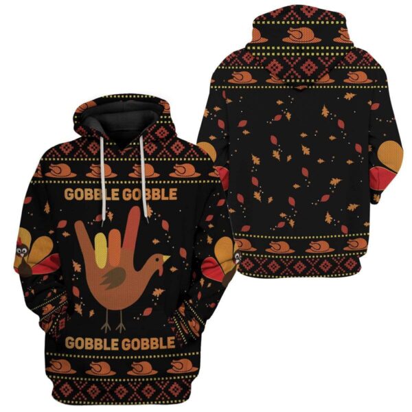 Gearhumans Custom Ugly Gobble Apparel HD-DT17101914 3D Apparel 