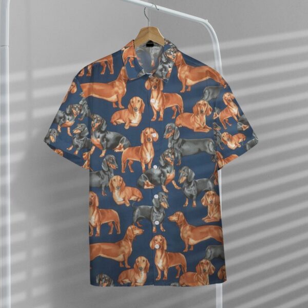 Gearhumans Dachshunds Dogs 3D Custom Hawaii Shirt GO10052113 Hawai Shirt 