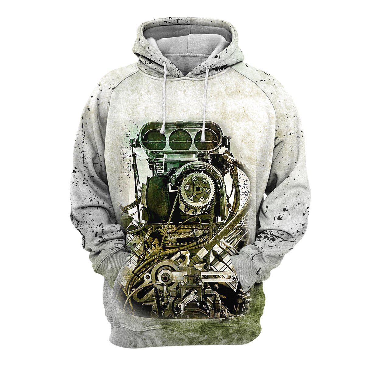 Gearhumans Drag Racing - 3D All Over Printed Shirt shirt 3D Apparel HOODIE S