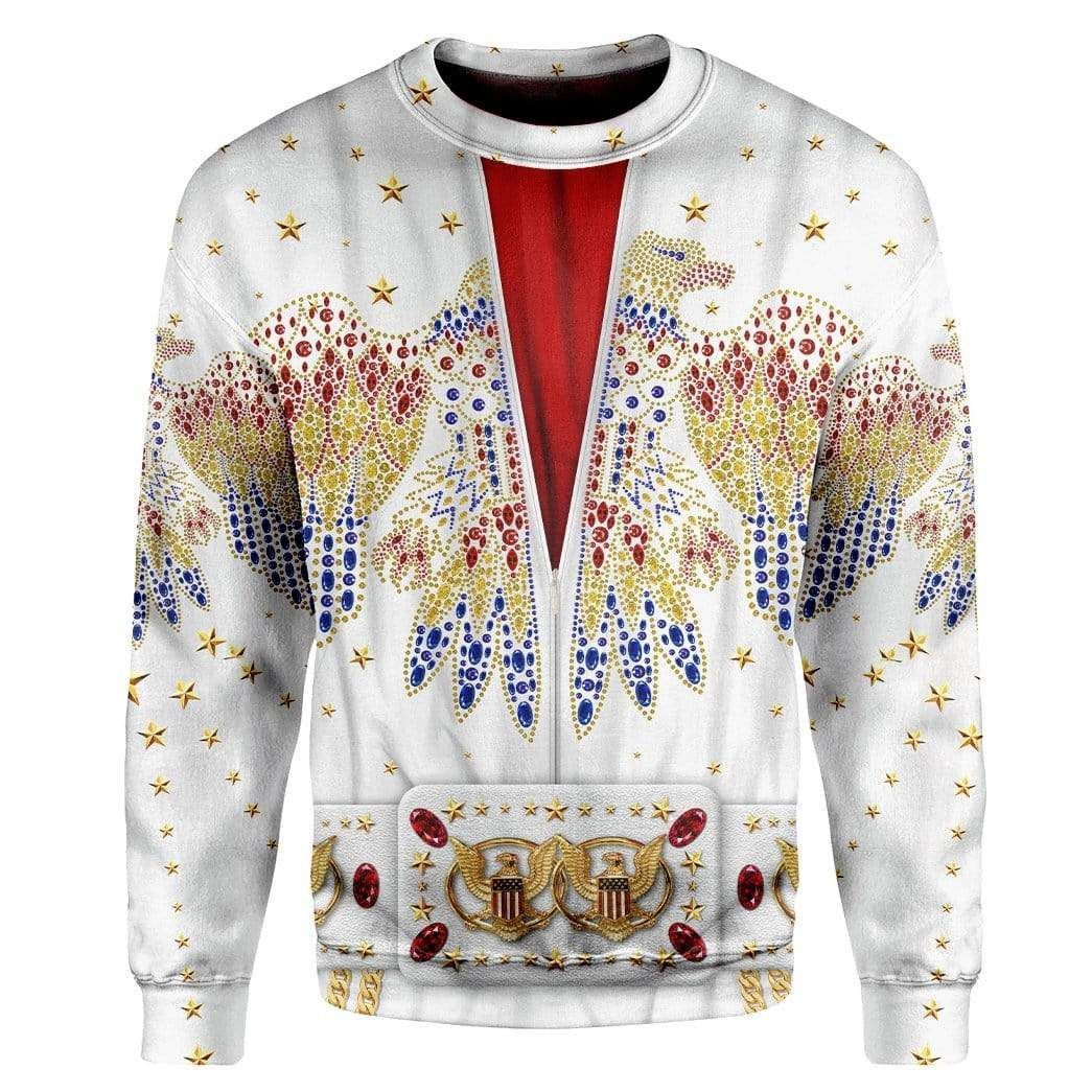 Gearhumans Elvis Presley Suit Custom Tshirt - Hoodies Apparel H11063 3D Apparel Long Sleeve S