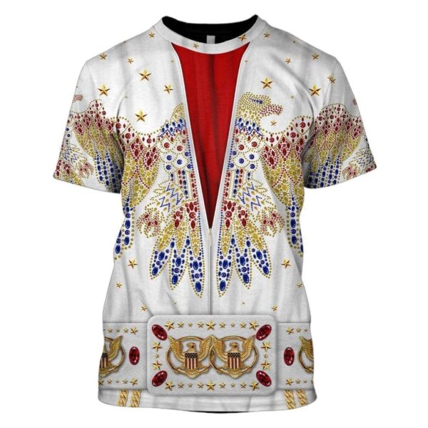 Gearhumans Elvis Presley Suit Custom Tshirt - Hoodies Apparel H11063 3D Apparel T-Shirt S