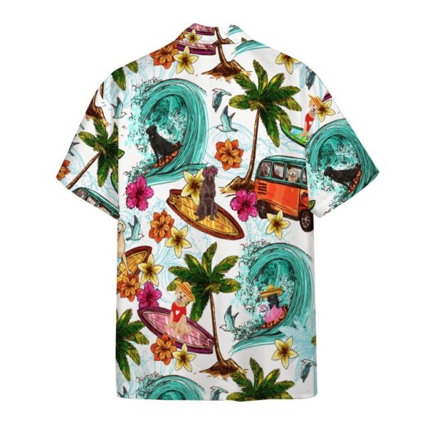 Gearhumans Enjoy Surfing With Labrador Retriever Dog Custom Short Sleeve Shirt GS02062111 Hawai Shirt