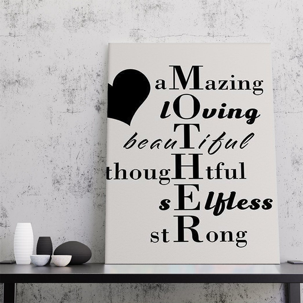 Gearhumans Gearhuman Day gift signs for mom canvas GH260325 Canvas