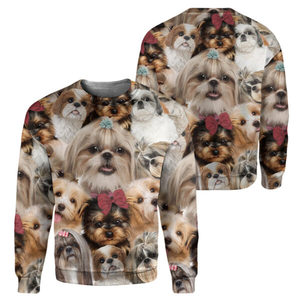 Alternative view of Gearhumans Shih Tzu Dog- 3D All Over Printed Shirt