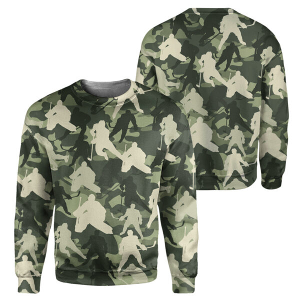 Alternative view of Gearhumans Hockey Camo - 3D All Over Printed Shirt