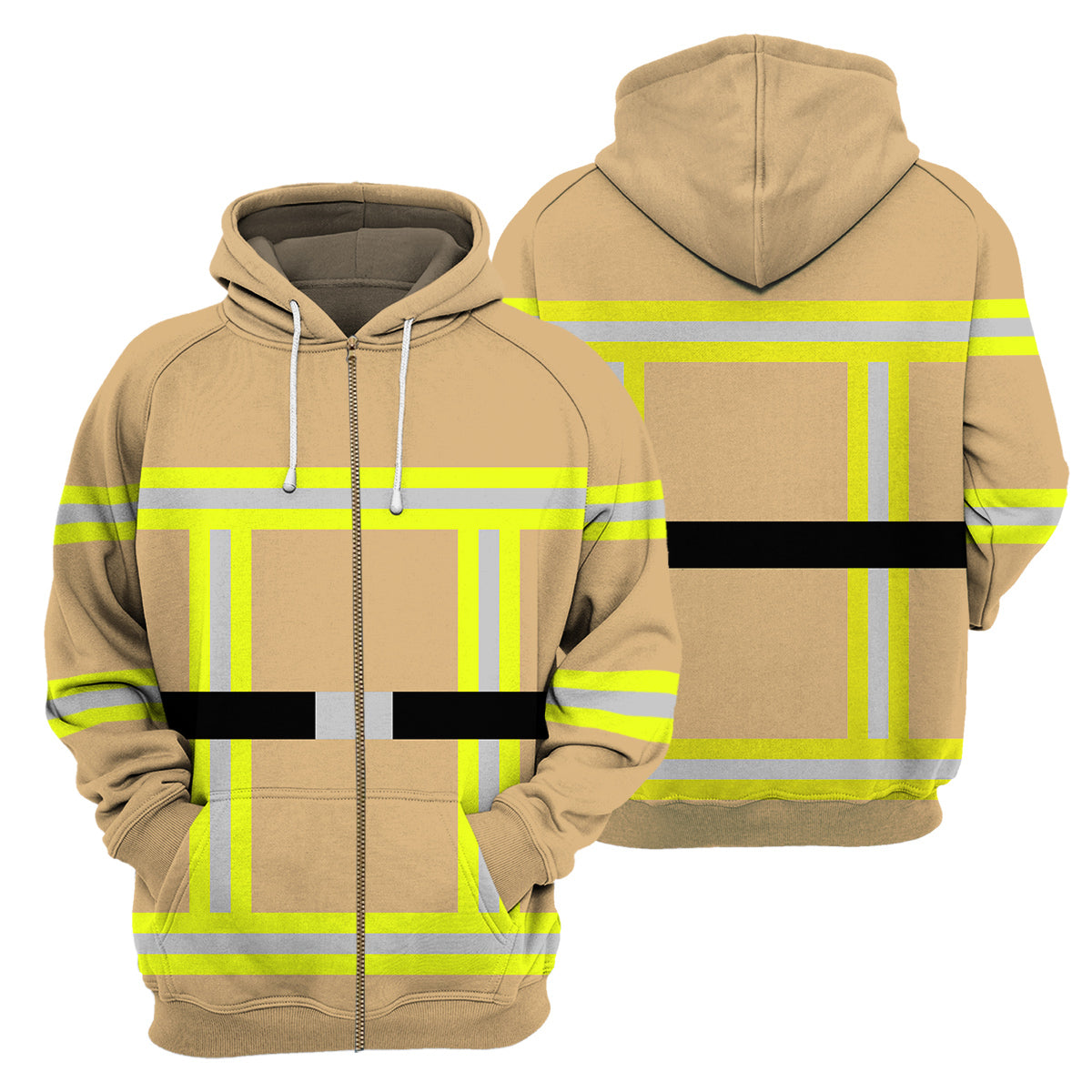 Gearhumans Yellow Firefighter - 3D All Over Printed Shirt - Image 4