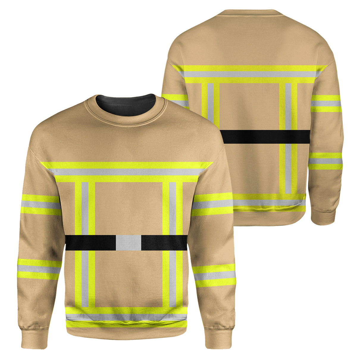 Gearhumans Yellow Firefighter - 3D All Over Printed Shirt - Image 2