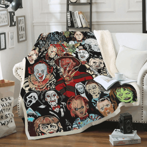 Alternative view of Gearhumans Halloween Horror Movie Killer Blanket