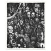 Gearhumans Halloween Horror Movie Characters Blanket