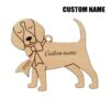 Grearhuman 3D Beagle 2020 Custom Name Christmas Ornament GV291011 Ornament