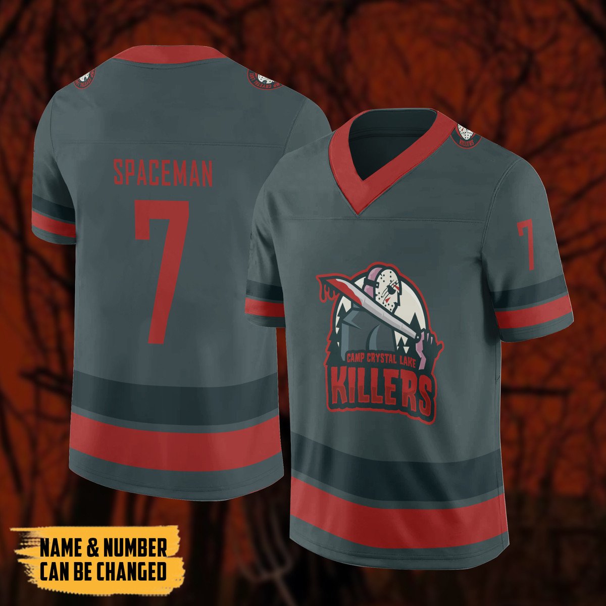 Gearhumans 3D Camp Srystal Lake Killers Custom Name Custom Number Jersey - Image 4