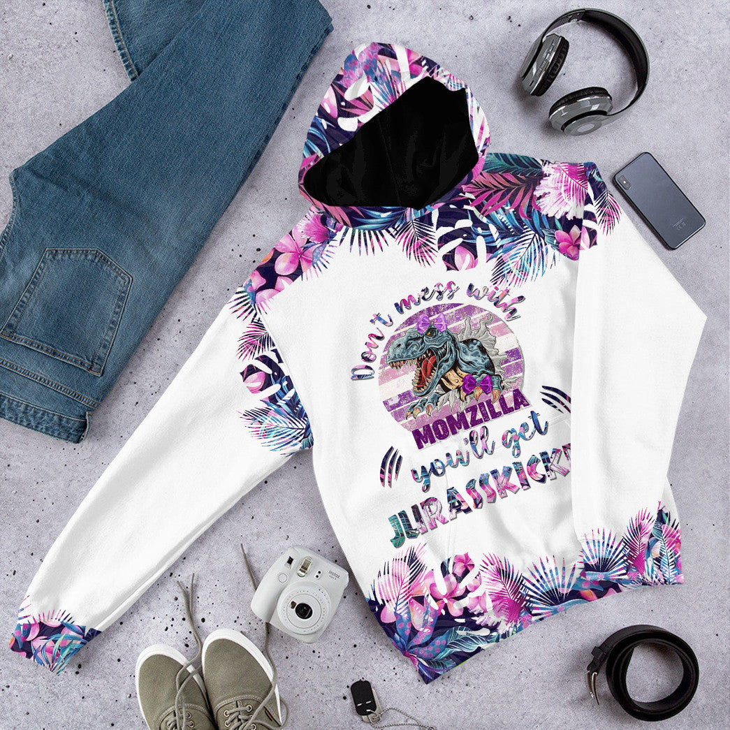 Gearhumans Gearhuman 3D Dont Mess With Momzilla Mothers Day Gift Custom Tshirt Hoodie Apparel - Image 20