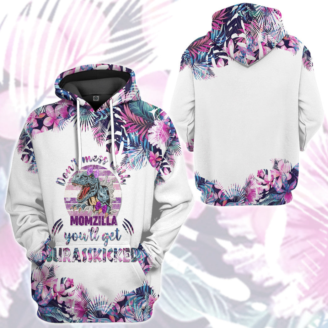 Gearhumans Gearhuman 3D Dont Mess With Momzilla Mothers Day Gift Custom Tshirt Hoodie Apparel - Image 17