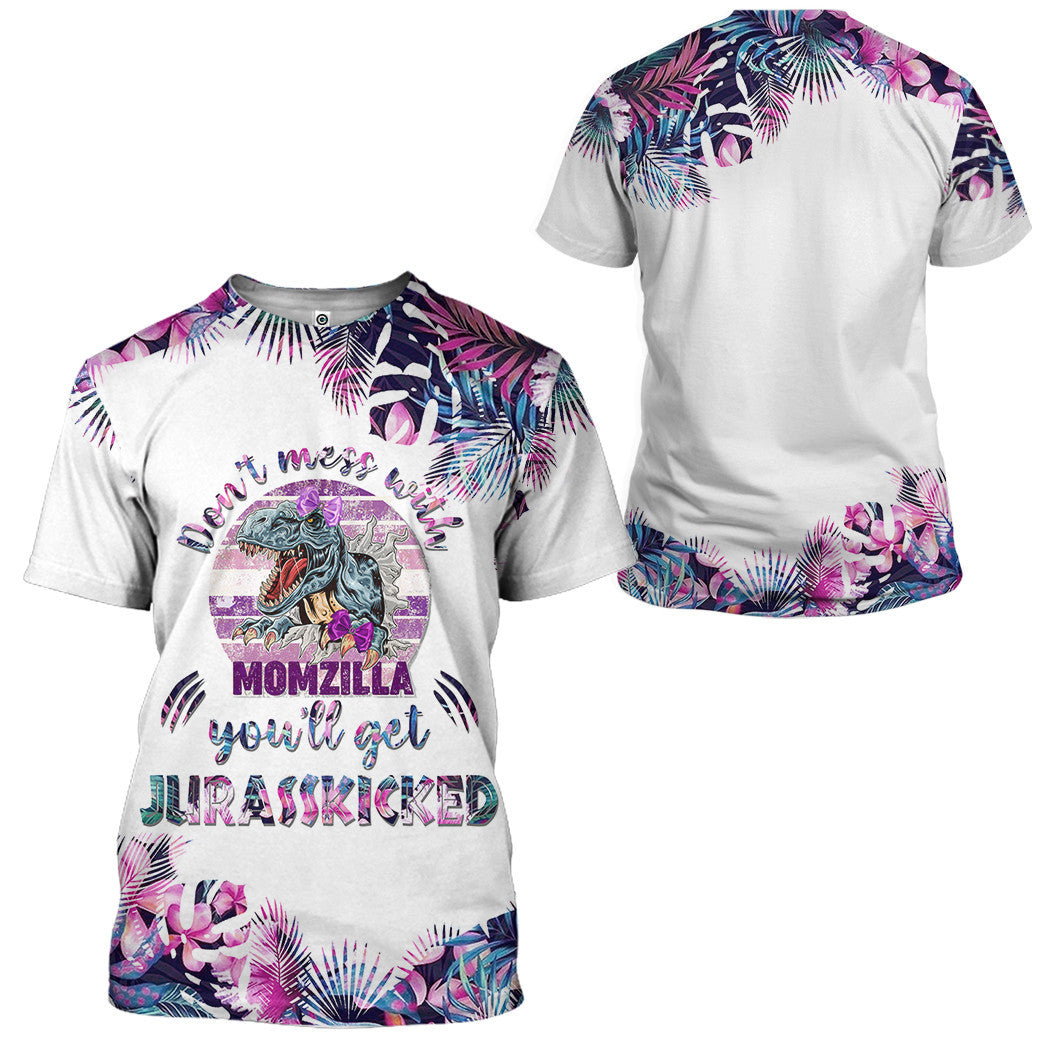 Gearhumans Gearhuman 3D Dont Mess With Momzilla Mothers Day Gift Custom Tshirt Hoodie Apparel - Image 13