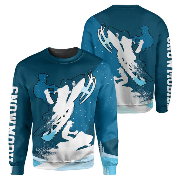Alternative view of Gearhumans Snowmobile - 3D All Over Printed Shirt
