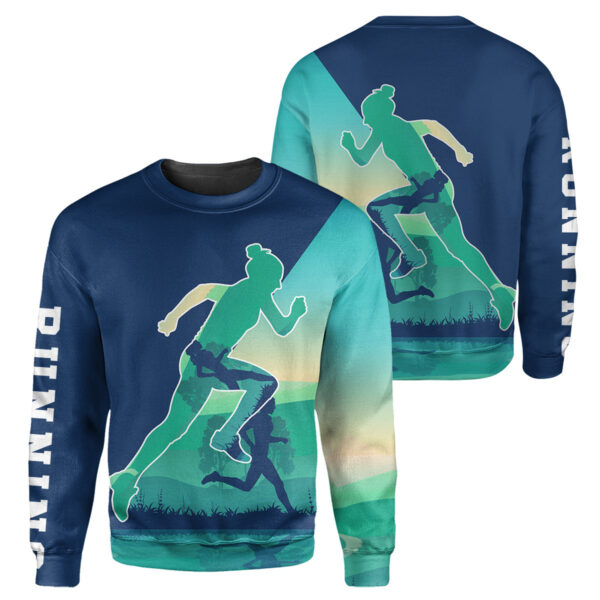 Alternative view of Gearhumans Running - 3D All Over Printed Shirt