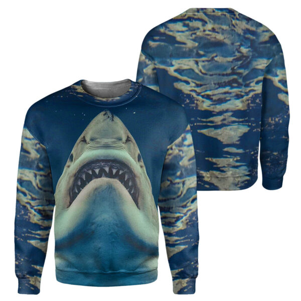 Alternative view of Gearhumans Shark - 3D All Over Printed Shirt
