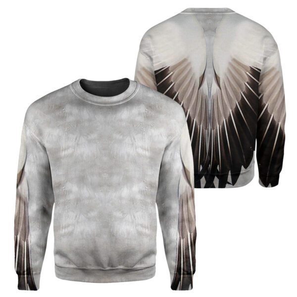 Alternative view of Gearhumans Snow Goose - 3D All Over Printed Shirt