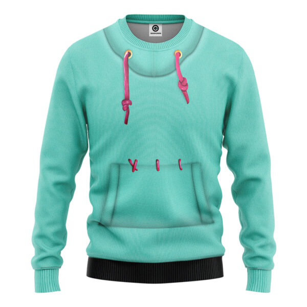 Alternative view of Gearhumans Gearhuman 3D Vanellope Von Schweetz Costume Custom Tshirt Hoodie Apparel