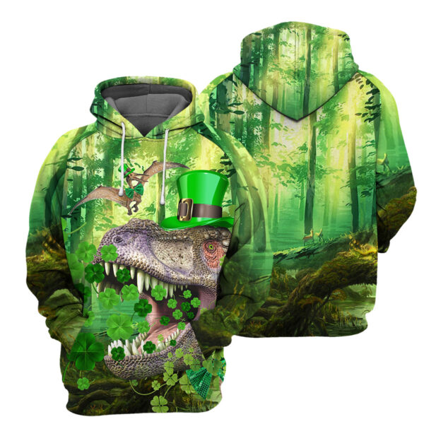 Gearhumans T rex Irish- 3D All Over Printed Shirt