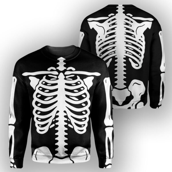 Alternative view of Gearhumans Halloween Skeleton Costume - 3D All Over Printed Shirt