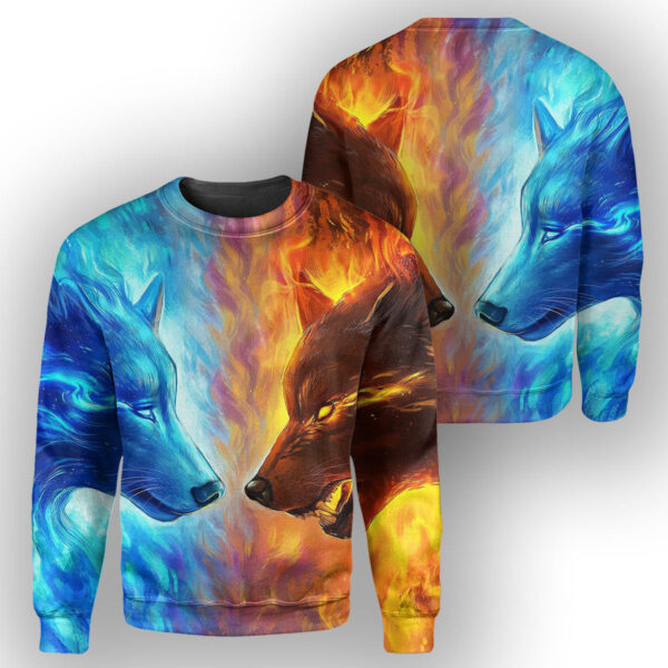 Alternative view of Gearhumans Wolf - 3D All Over Printed Shirt