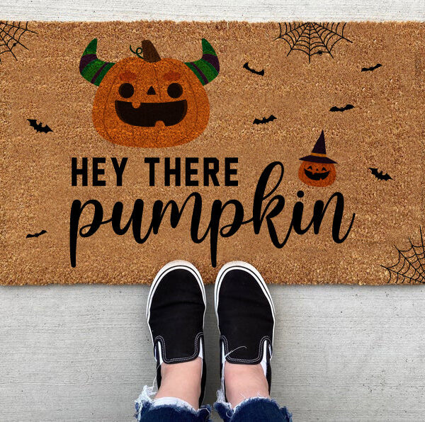Gearhumans Pumpkin Halloween - Doormat