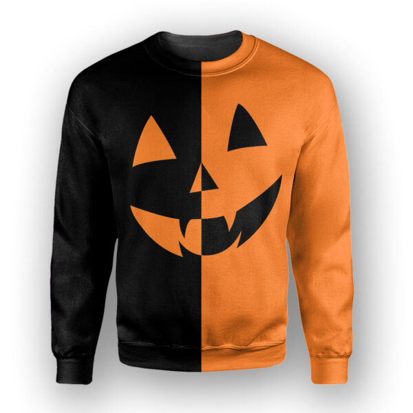 Alternative view of Gearhumans Pumpkin Halloween - 3D All Over Printed Shirt