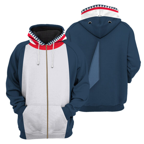 Alternative view of Gearhumans Shark - 3D All Over Printed Shirt