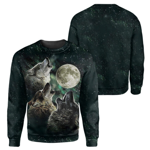 Alternative view of Gearhumans Wolf - 3D All Over Printed Shirt