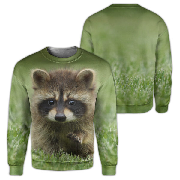 Alternative view of Gearhumans Raccoon - 3D All Over Printed Shirt