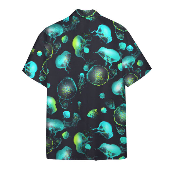 Alternative view of Gearhumans Glowing Jellyfish Hawaii Shirt